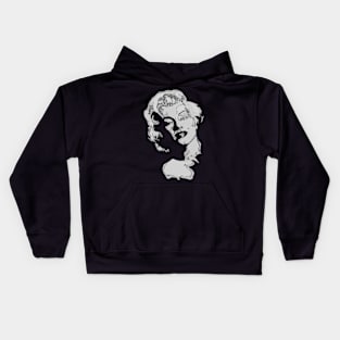 marilyn monroe portrait Kids Hoodie